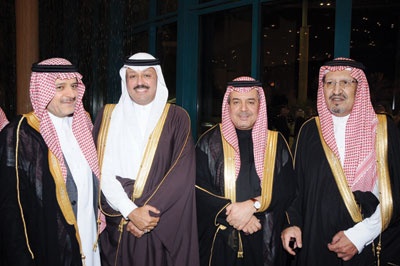 سلطان بن فهد بن سلمان يحتفل بزفافه على كريمة منصور بن مشعل