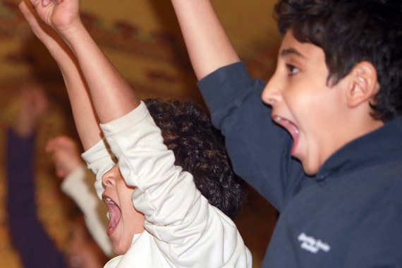 قصة مصورة : أطفال "إنسان" يستمتعون بالأجواء الباردة في الثمامة