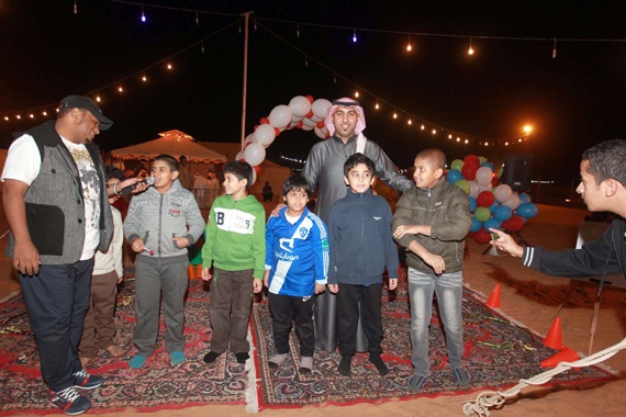 قصة مصورة : أطفال "إنسان" يستمتعون بالأجواء الباردة في الثمامة