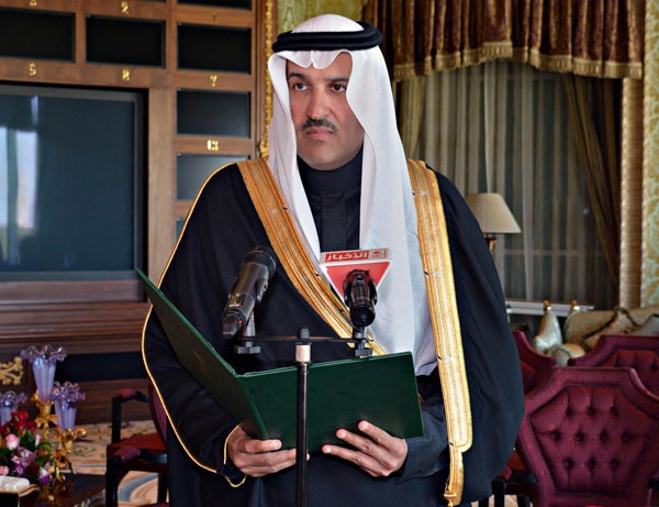 النائب الثاني وأمير المدينة المنورة و أمير الشرقية يؤدون القسم أمام خادم الحرمين