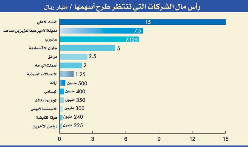 السوق السعودية تترقب طرح 1.34 مليار سهم للاكتتاب في 2013