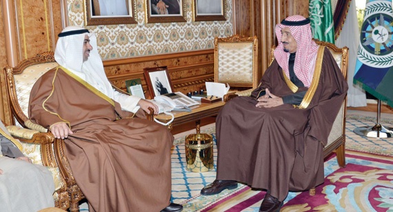 ولي العهد يلتقي رئيس مجلس الأمة الكويتي