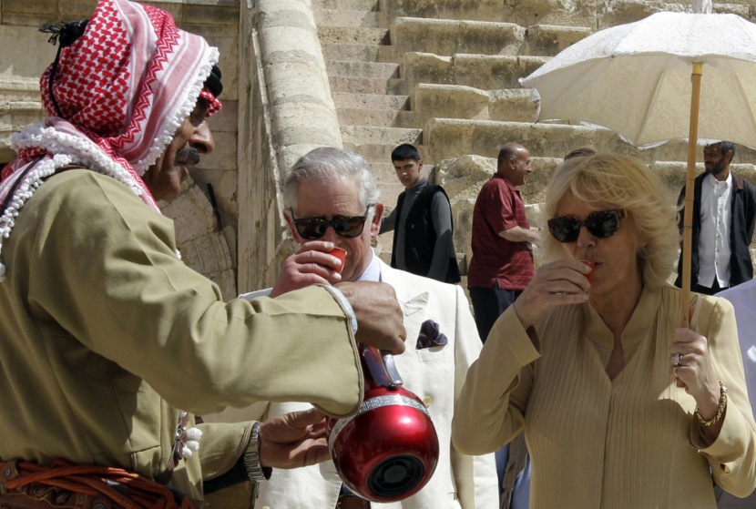 الأمير تشارلز وزوجته كاميلا في الأردن