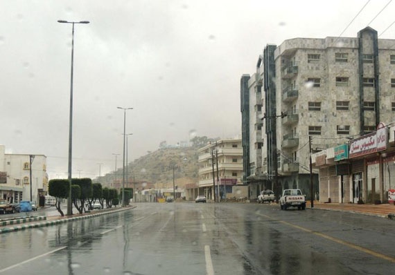 أمطار على محافظة النماص