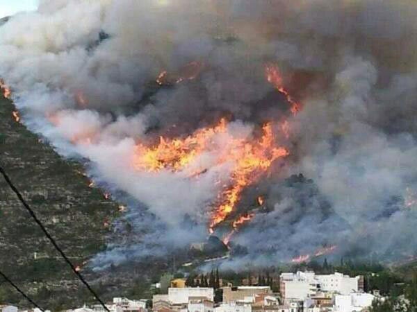 حريق الغابات يجبر السلطات الأسبانية لإجلاء حوالي 270 شخصا