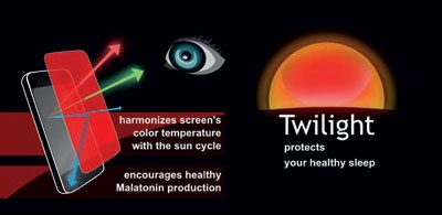 Twilight لإزالة الضوء الأزرق من الشاشة