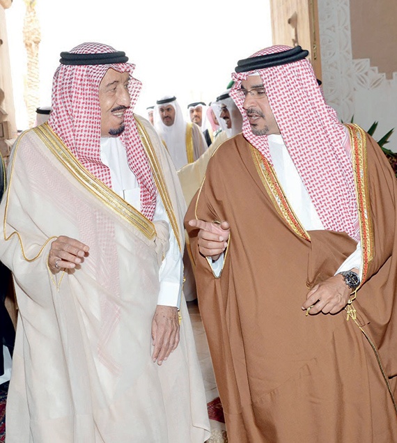 الأمير سلمان يستعرض العلاقات الثنائية مع ولي عهد البحرين
