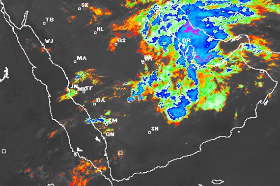 توقعات بتواصل هطول الأمطار على معظم مناطق المملكة