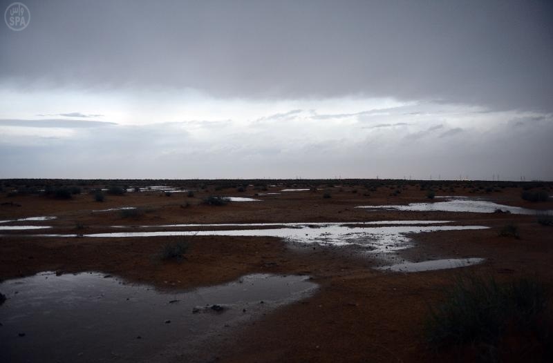 قصة مصورة : أمطار الخير تتواصل على  معظم مناطق المملكة