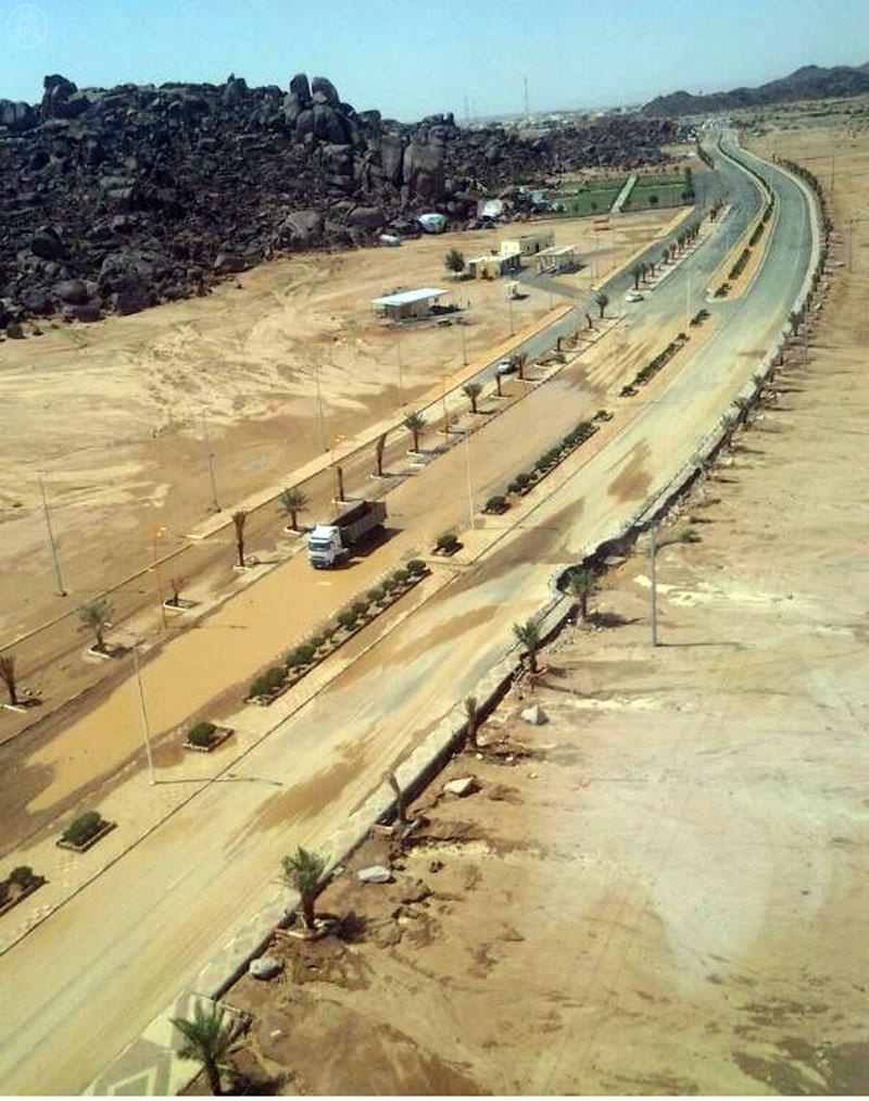 قصة مصورة : أمطار الخير تتواصل على  معظم مناطق المملكة