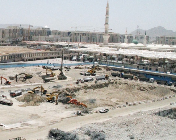 تنفيذ 30 % من مراحل الإزالة الخاصة بتوسعة المسجد النبوي