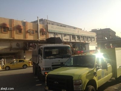 حملة تصحيحة كبرى تقودها الأمانة  برفقة المرور والدفاع المدني في حي البطحاء