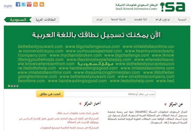مركز معلومات الشبكة يستقبل  10177 طلباً لتسجيل نطاق سعودي جديد