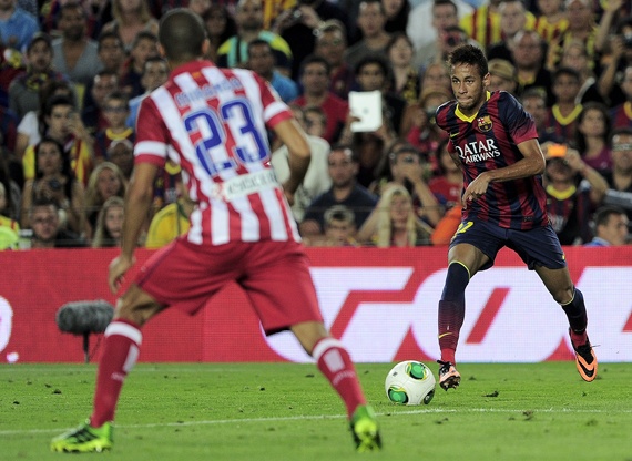 برشلونة يتفوق على اتليتيكو بفضل هدف الذهاب ليفوز بكأس السوبر الاسبانية