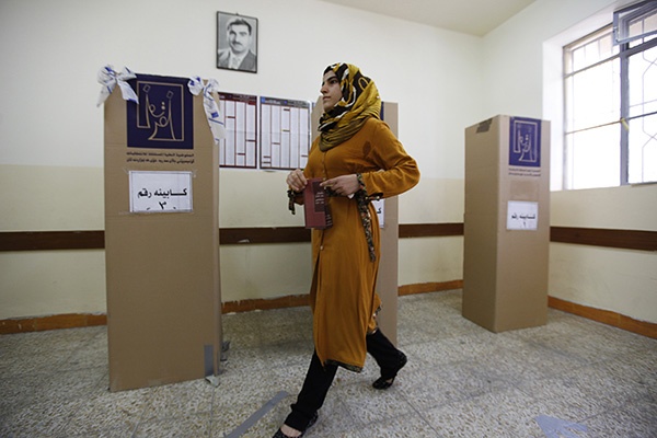 أكراد العراق ينتخبون برلمانهم وسط خلافات مع بغداد وتوترات اقليمية