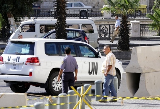 مفتشو الأمم المتحدة يبدأون "بتأمين سلامة" مواقع الأسلحة الكيميائية السورية