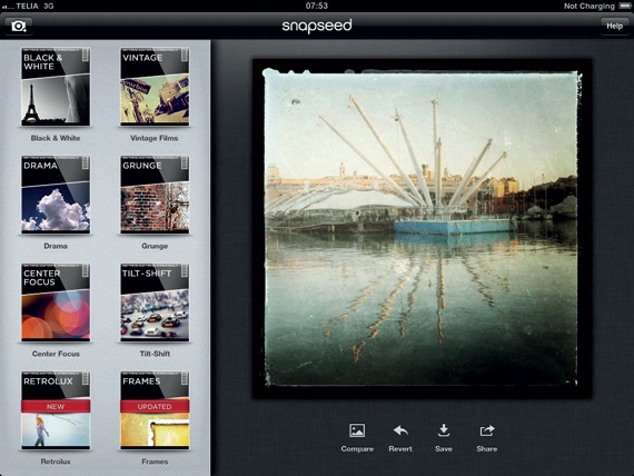 Snapseed لتعديل الصور