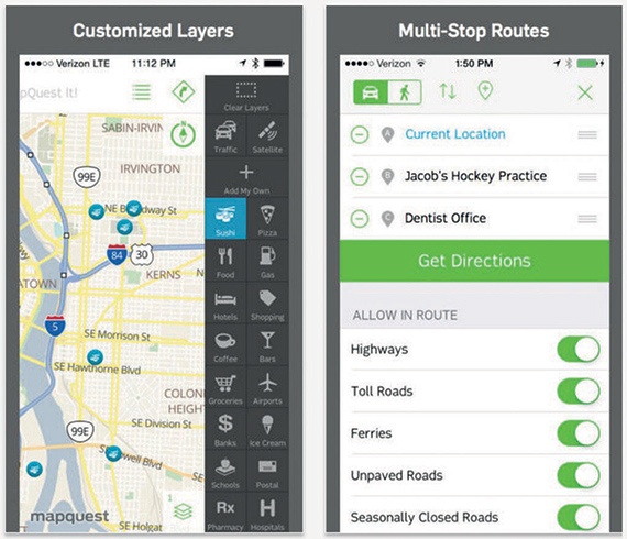 MapQuest  تطبيق خرائط ينافس «جوجل»