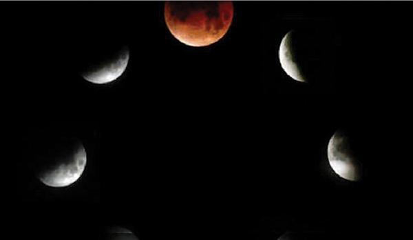 «القمر» .. من البياض الناصع إلى 
«الأحمر الدموي»