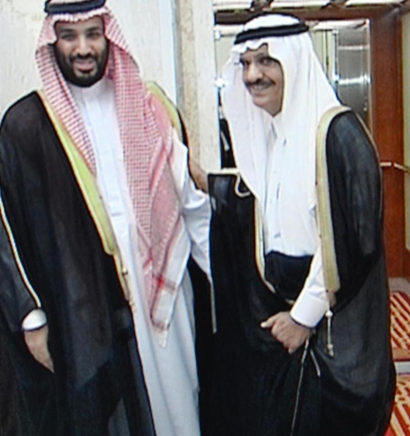 الأمير خالد بن بندر يتشرف بالسلام على ولي العهد
