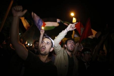 الشرطة التركية تطلق الغاز المسيل للدموع لتفريق متظاهرين مناهضين لإسرائيل