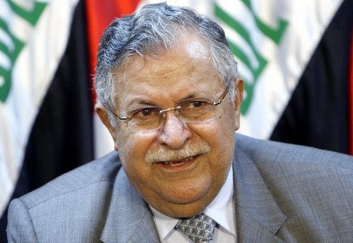 وصول الرئيس العراقي جلال طالباني إلى السليمانية بعد رحلة علاج طويلة