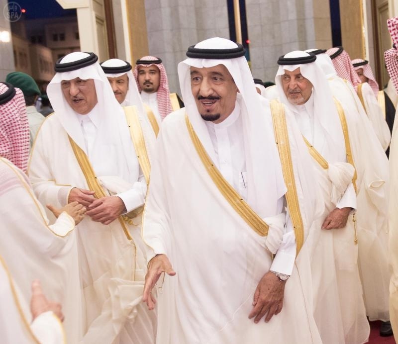 ولي العهد يستقبل المهنئين بعيد الفطر المبارك