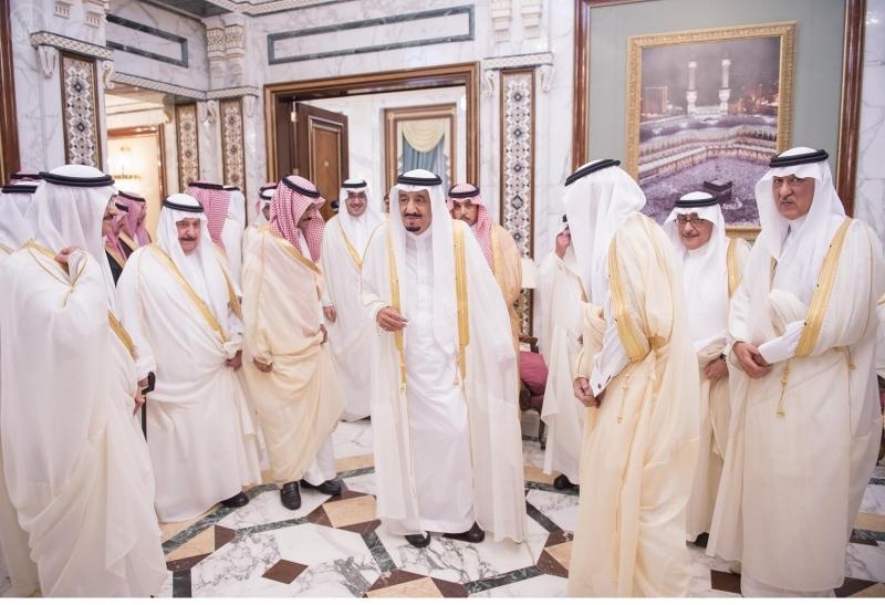 ولي العهد يستقبل المهنئين بعيد الفطر المبارك