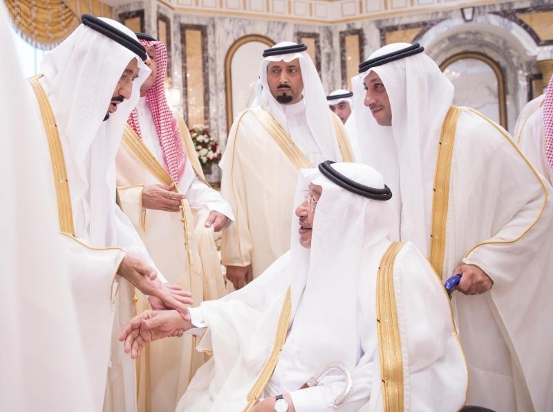 ولي العهد يستقبل المهنئين بعيد الفطر المبارك