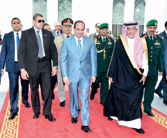 نيابة عن الملك .. ولي ولي العهد يقيم حفل عشاء تكريما للرئيس المصري
