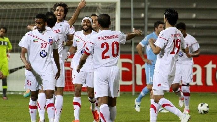 الكويت يفلت بانتصار صعب وتعادل القادسية وفوز اربيل في كأس الاتحاد الاسيوي