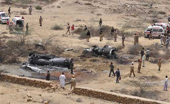 تحطم طائرة مقاتلة للقوات الجوية الباكستانية ونجاة قائدها