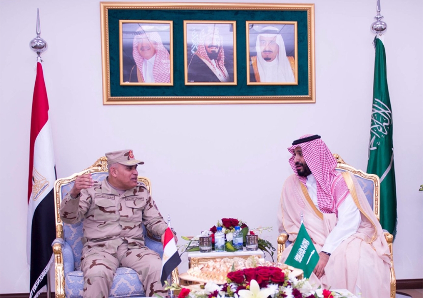 وزير الدفاع يعقد اجتماعا مع وزير الدفاع والإنتاج الحربي المصري في الرياض