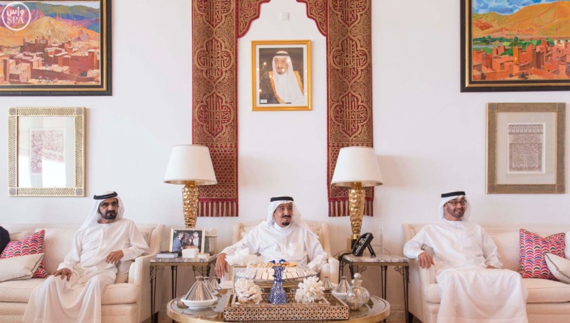 خادم الحرمين الشريفين يستقبل نائب رئيس الإمارات وولي عهد أبو ظبي