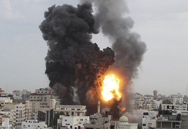 غارة جوية اسرائيلية تستهدف حماس ردا على هجوم صاروخي