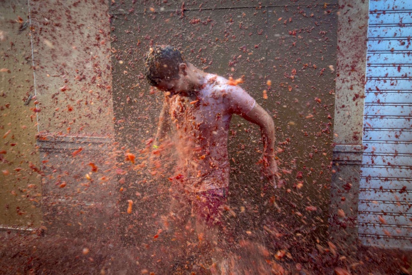 قصة مصورة: "حرب الطماطم" بشوارع إسبانيا