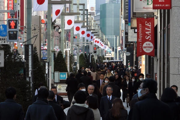 ارتفاع المؤشر الرئيسي لأداء اقتصاد اليابان