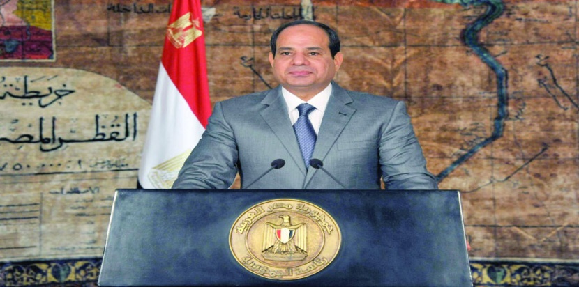 الرئيس المصري: أشقاء لنا يمولون الإرهاب ابتغاء أوهام الهيمنة والسيطرة