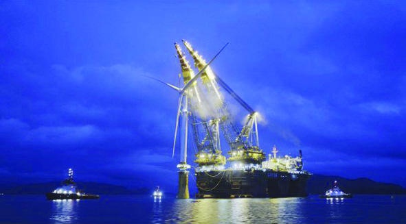تشغيل أول محطة عائمة لطاقة الرياح البحرية
في العالم نهاية العام