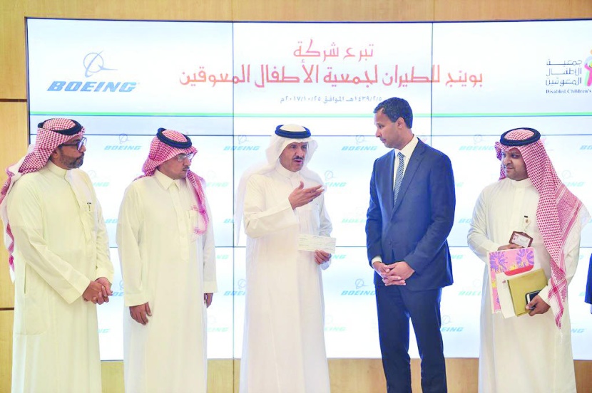 «بوينج» تتبنى رعاية برامج علاج عيوب النطق في جمعية الأطفال المعوقين