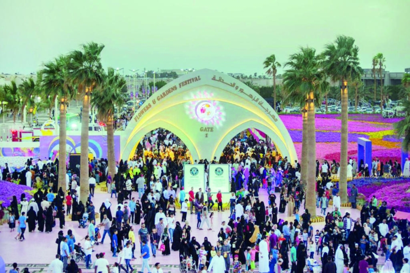 مليون زائر لمهرجان الزهور والحدائق