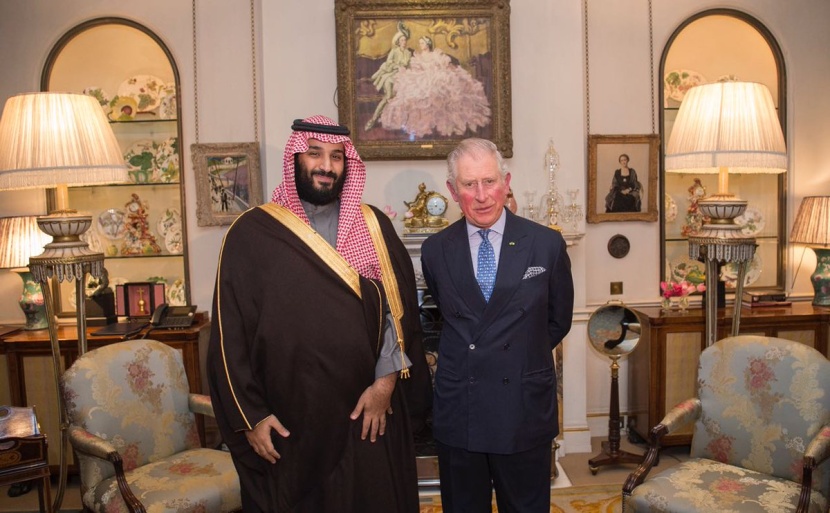 أمير ويلز يقيم مأدبة عشاء على شرف ولي العهد بمناسبة زيارته الحالية للمملكة المتحدة