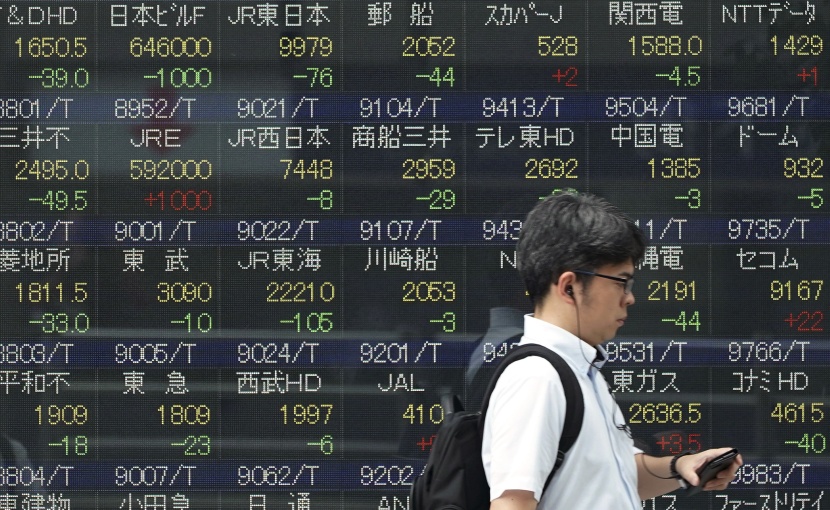 الأسهم اليابانية تهبط بفعل التوترات التجارية