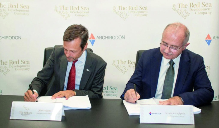 تشييد البنية التحتية البحرية لمشروع البحر الأحمر بعقد مع "أركيرودون" العالمية