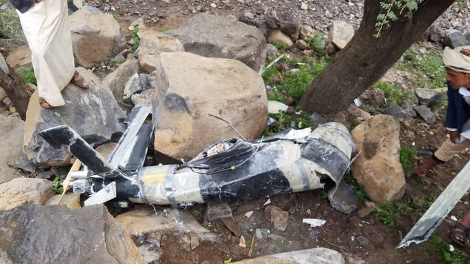 التحالف: مليشيا الحوثي الإرهابية اطلقت طائرة بدون طيار مفخخه من صنعاء وسقطت على الأعيان المدنية بمحافظة عمران 