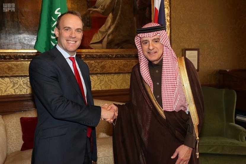 الجبير يستعرض مع وزير الخارجية البريطاني العلاقات الثنائية بين البلدين