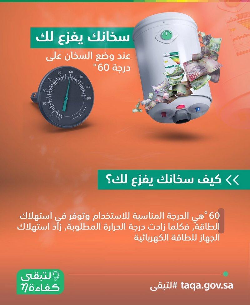 4 % نسبة استهلاك سخان المياه من الكهرباء في المنازل