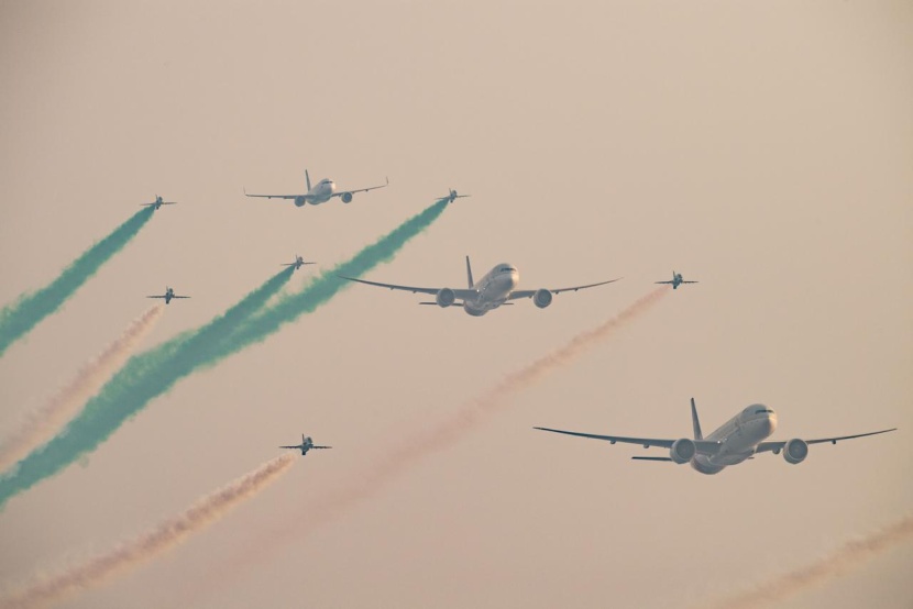 بطائرات عسكرية ومدنية .. أكبر عرض جوي في سماء الرياض احتفالا باليوم الوطني