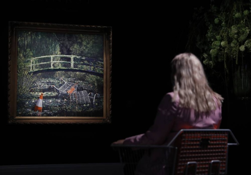 بيع لوحة للفنان بانكسي بـ 9.9 مليون دولار في مزاد لندن