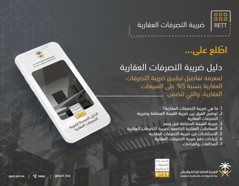 إطلاق الدليل المبسط لضريبة التصرفات العقارية
